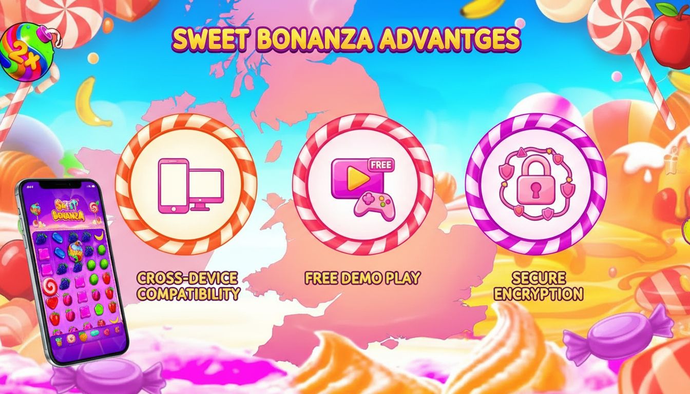 Infographic of app advantages with UK map outline