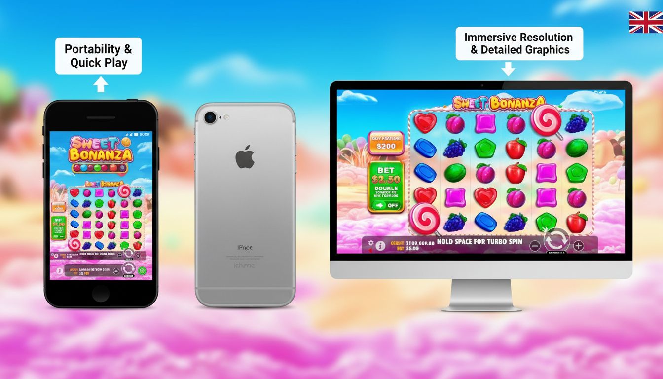 Side-by-side comparison of Android, iOS, and desktop versions